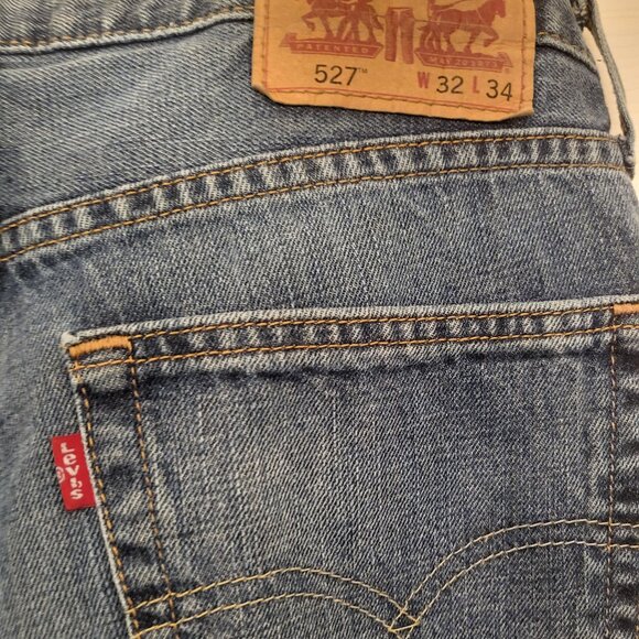 Levi’s 527s Men’s modern (dark)denim jeans; 32(W) x 34(L), great condition! $25 - Picture 1 of 4